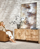 Contemporary Burl Veneer Cabinet for Stylish Living