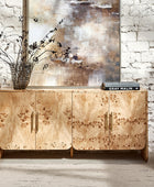 Contemporary Burl Veneer Cabinet for Stylish Living