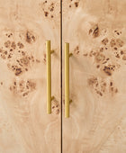 Contemporary Burl Veneer Cabinet for Stylish Living