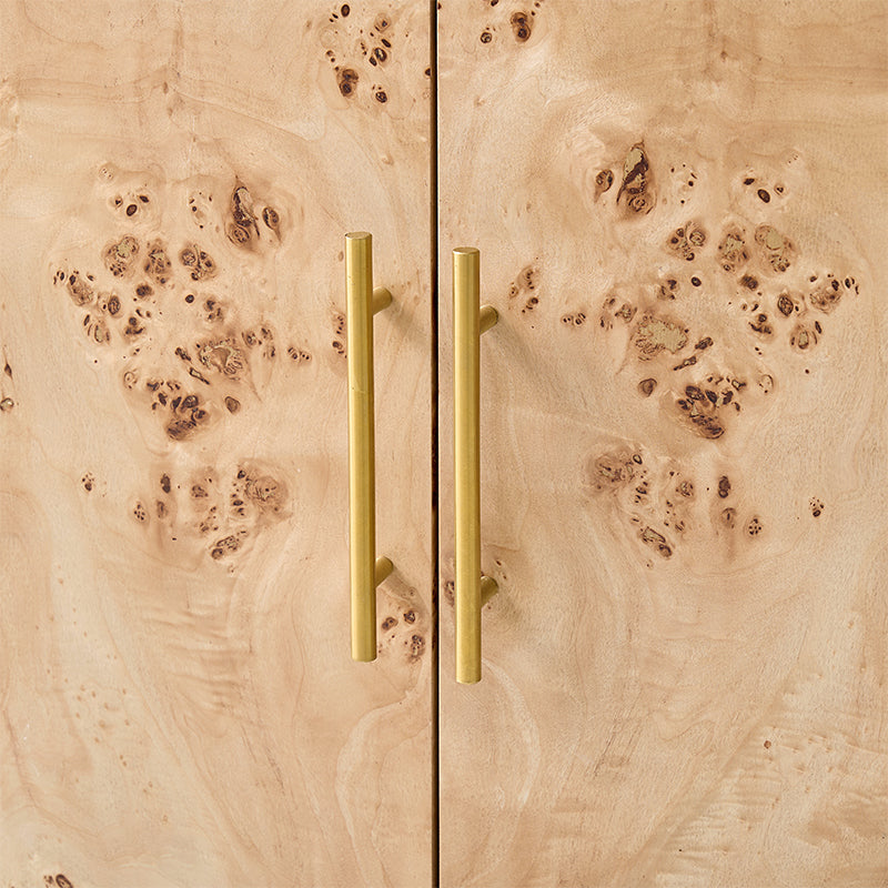 Contemporary Burl Veneer Cabinet for Stylish Living