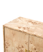Contemporary Burl Veneer Cabinet for Stylish Living