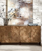 Contemporary Burl Veneer Cabinet for Stylish Living