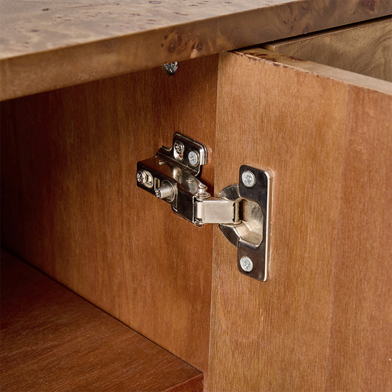 Contemporary Burl Veneer Cabinet for Stylish Living