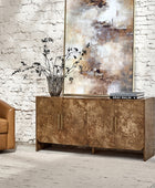 Contemporary Burl Veneer Cabinet for Stylish Living