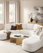 Aeris Modern Curved Sectional Couch Living Room Collection