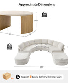 Aeris Modern Curved Sectional Couch Living Room Collection