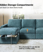 Martin Versatile Modular Comfortable Sectional Sofa with Hidden Storage