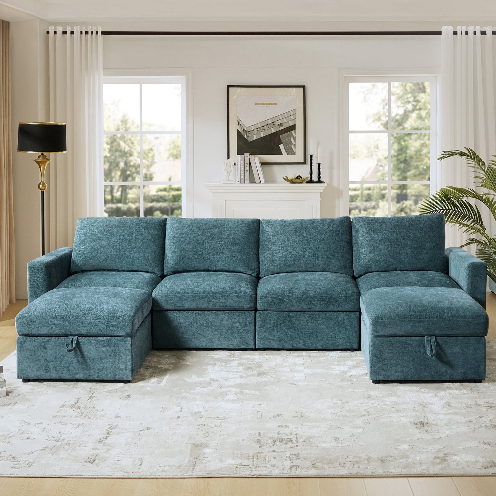 Martin Versatile Modular Comfortable Sectional Sofa with Hidden Storage