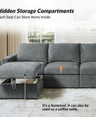 Martin Versatile Modular Comfortable Sectional Sofa with Hidden Storage