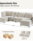  Oversized Soft Sectional Couch with Storage