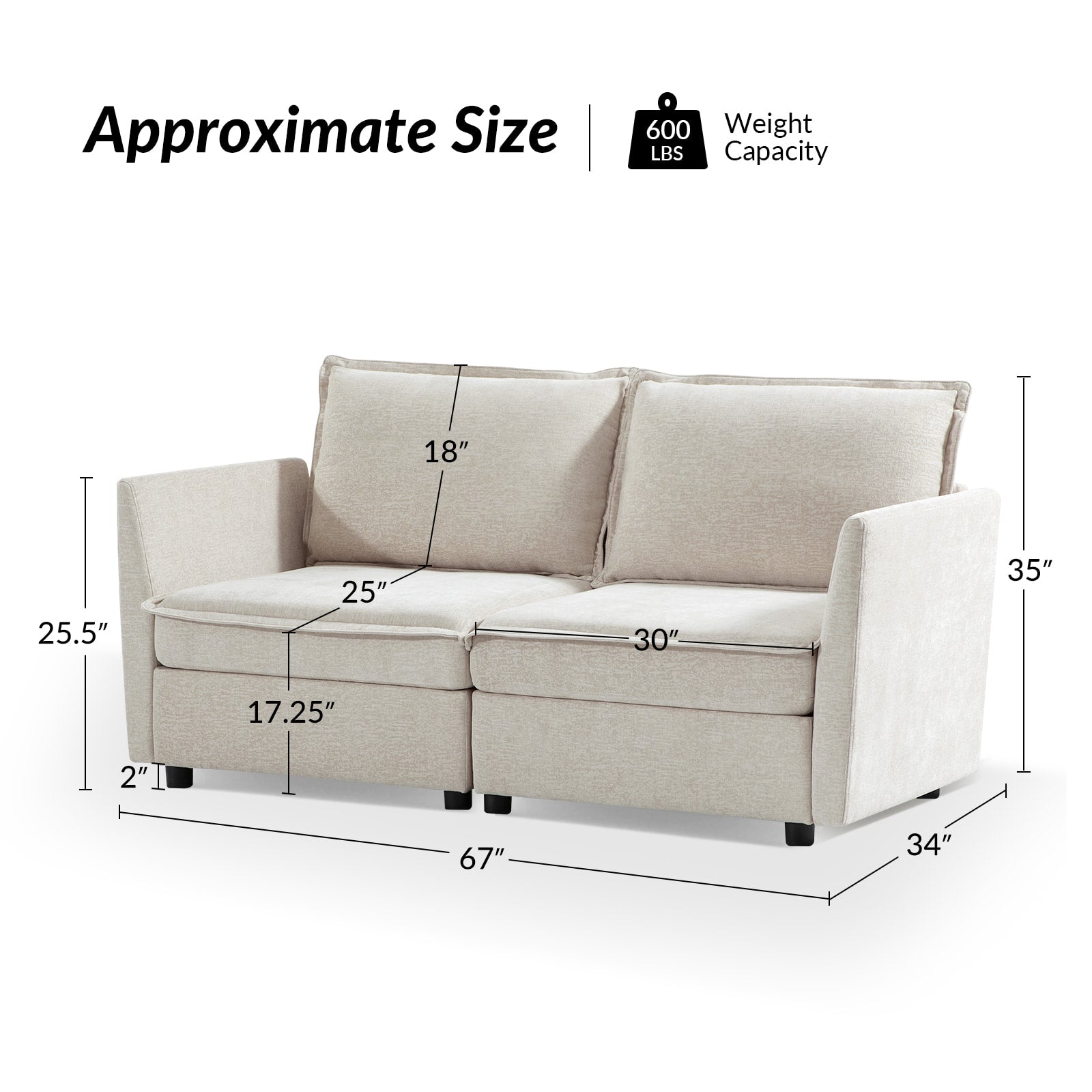 Victoria Oversized Soft Sectional Sofa with Storage