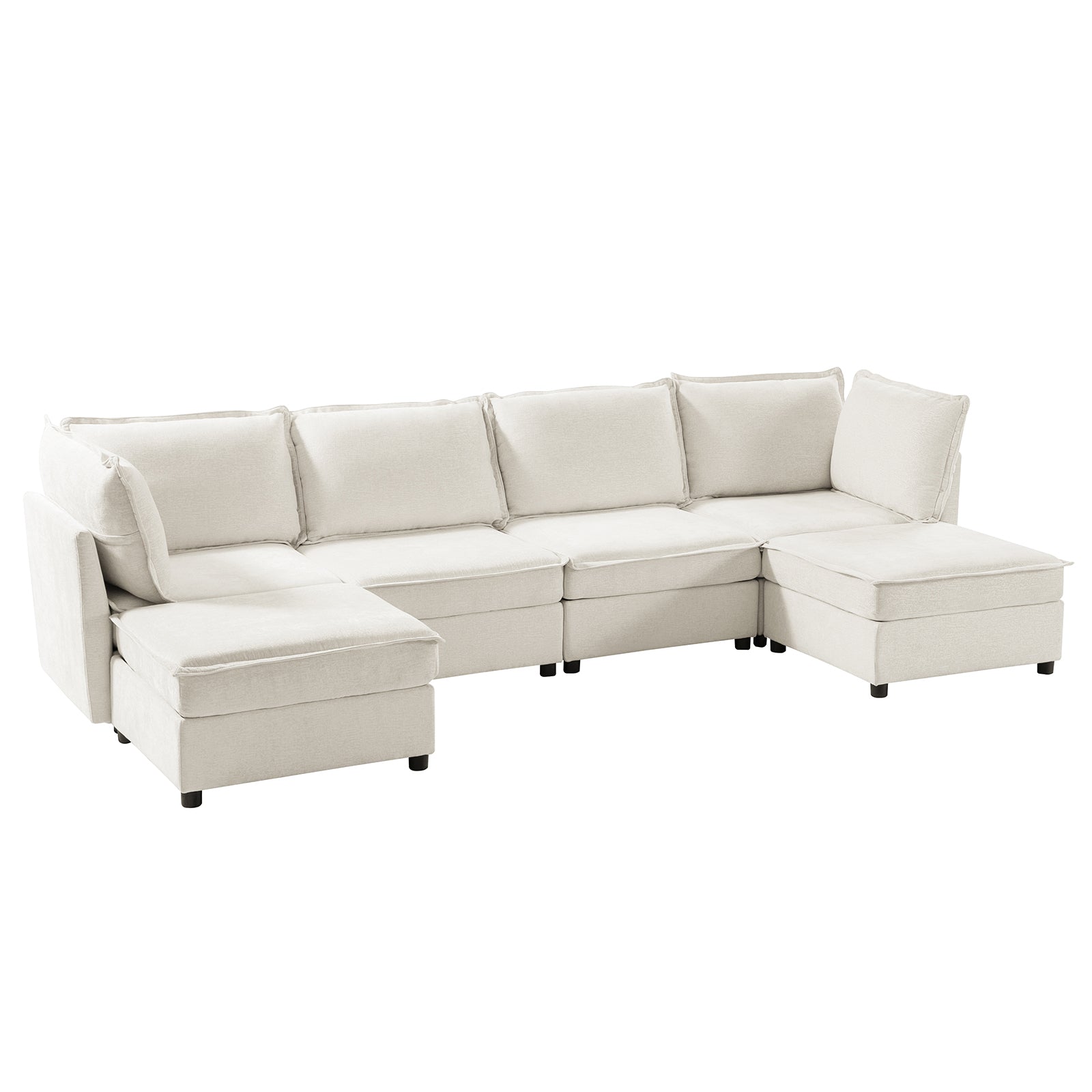 Victoria Oversized Soft Sectional Sofa with Storage