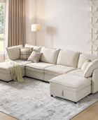 Victoria Oversized Soft Sectional Sofa with Storage