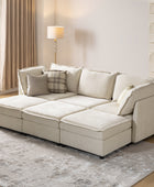 Victoria Oversized Soft Sectional Sofa with Storage