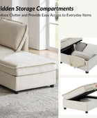 Oversized Soft Sectional Couch with Storage