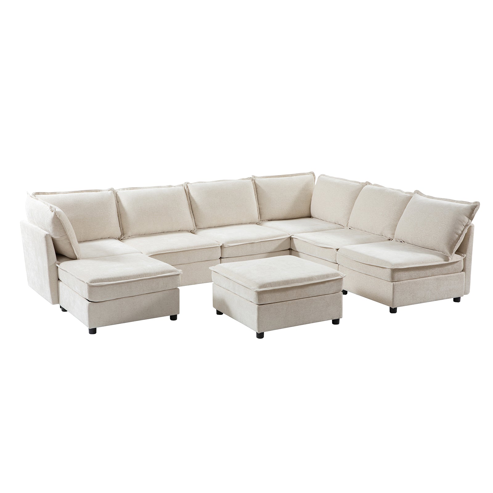 Victoria Oversized Soft Sectional Sofa with Storage