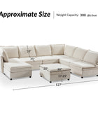 Victoria Oversized Soft Sectional Sofa with Storage