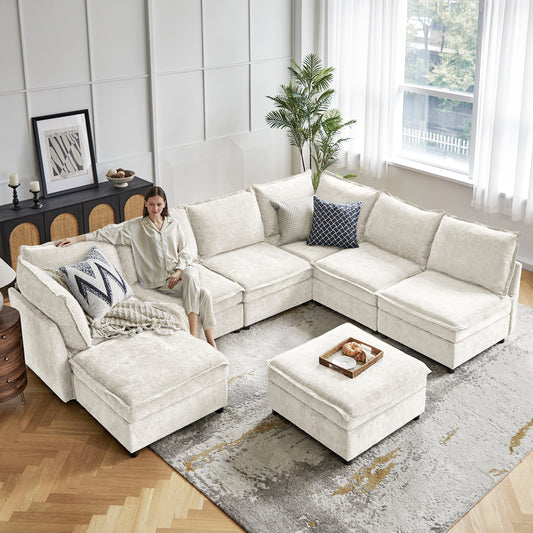 Victoria Oversized Soft Sectional Sofa with Storage