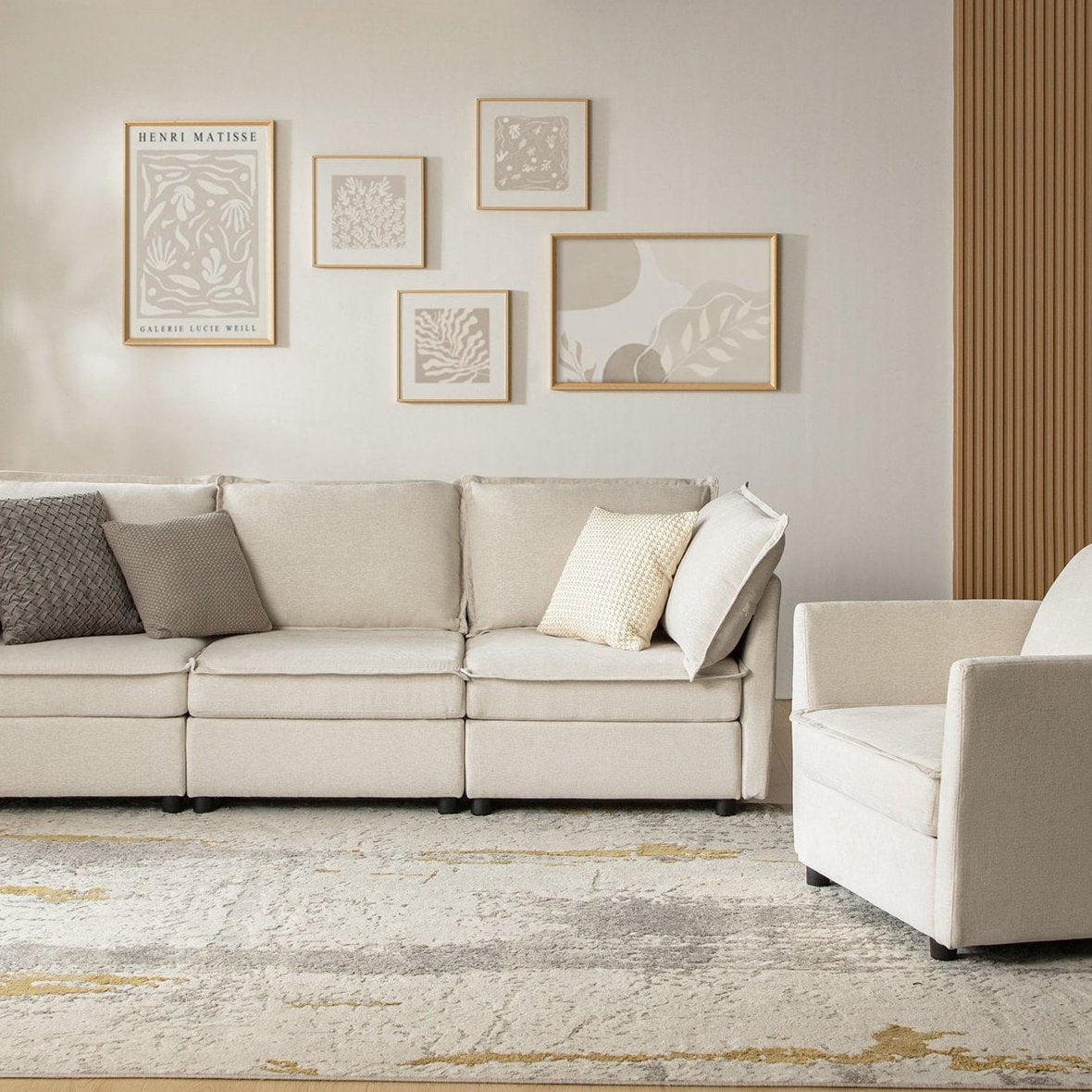 Victoria Oversized Soft Sectional Sofa with Storage