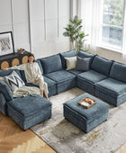 Victoria Oversized Soft Sectional Sofa with Storage