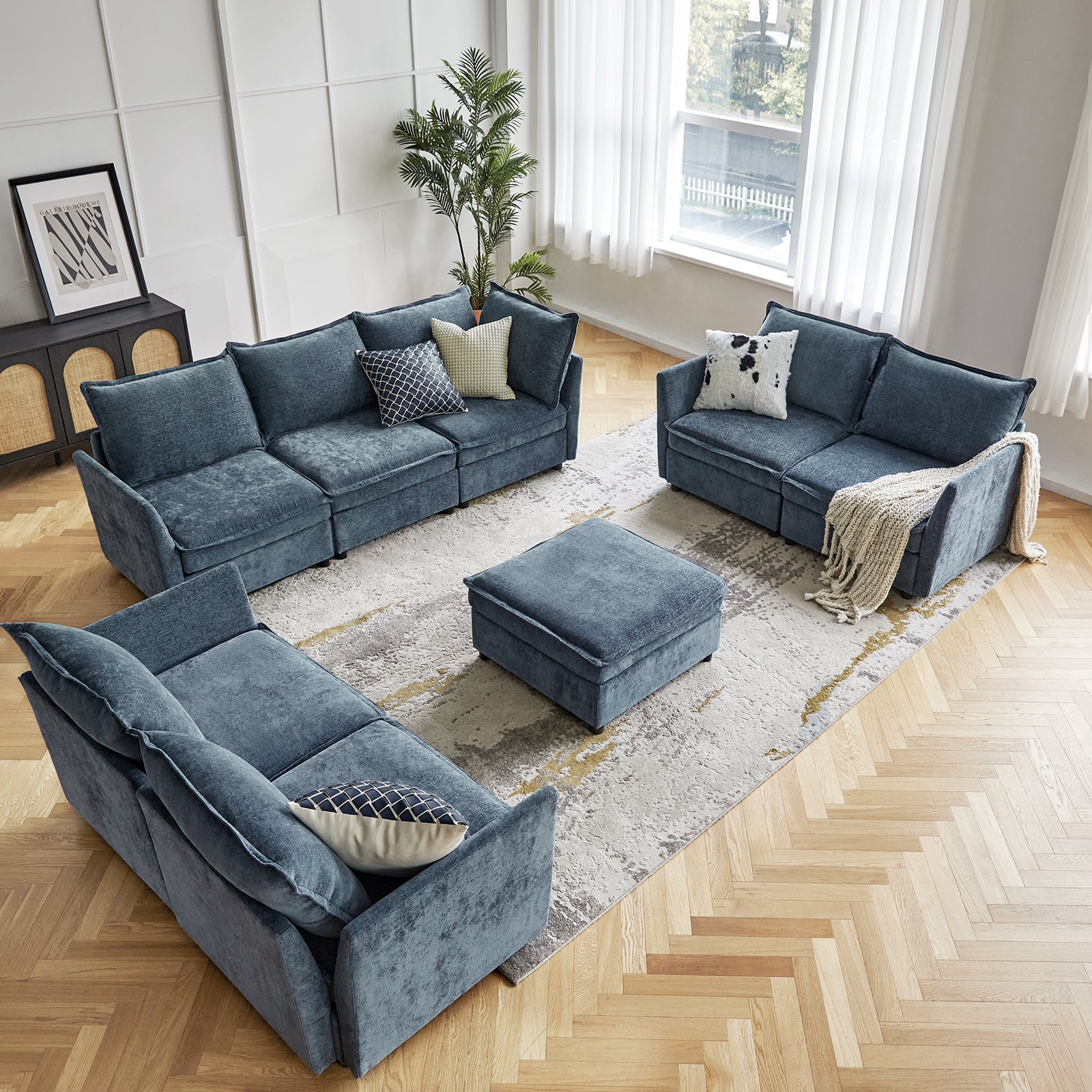 Victoria Oversized Soft Sectional Sofa with Storage