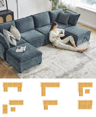 Victoria Oversized Soft Sectional Sofa with Storage