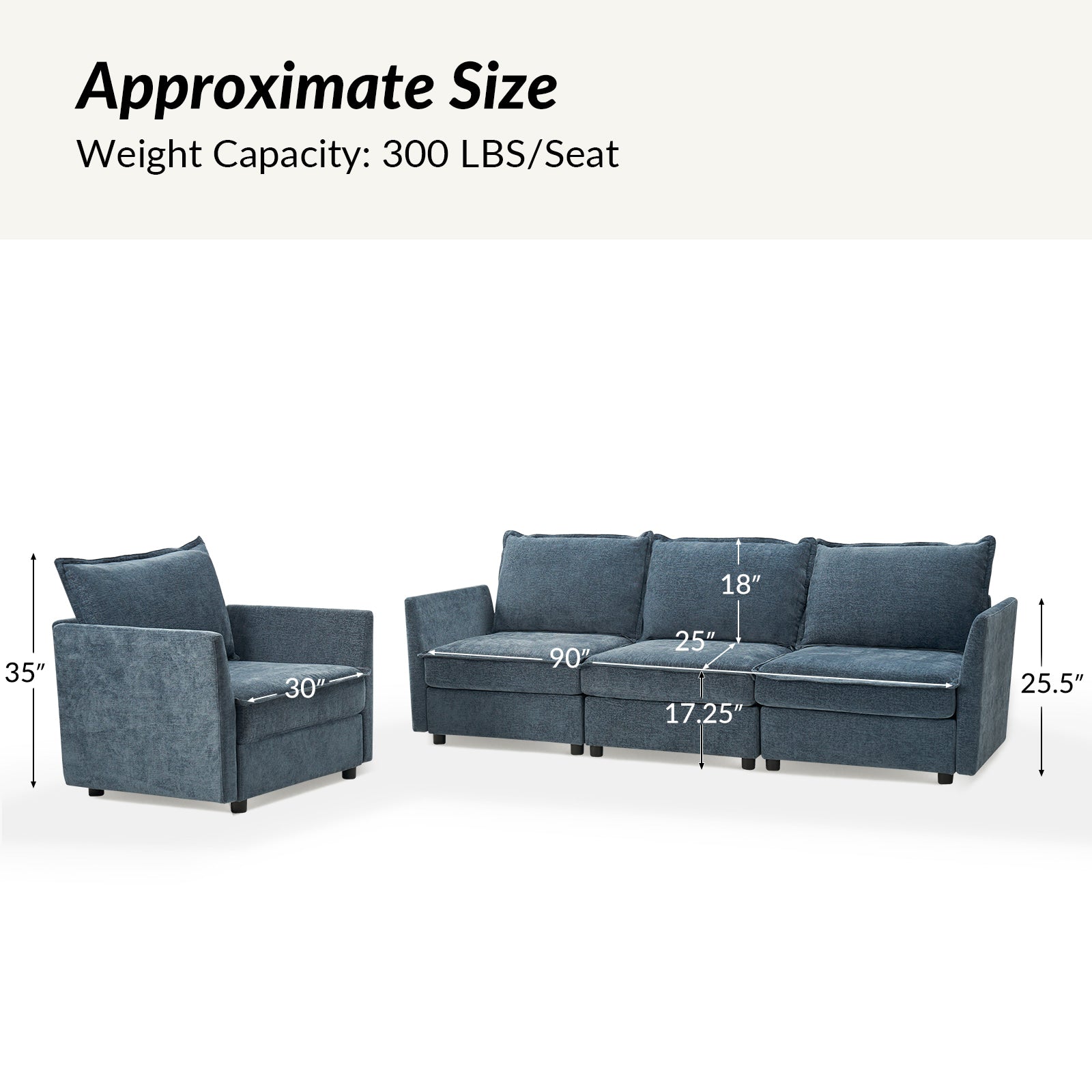 Victoria Oversized Soft Sectional Sofa with Storage