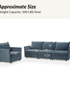 Victoria Oversized Soft Sectional Sofa with Storage