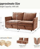 Harmetrix Oversized Soft Sectional Couch with Storage