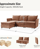 Harmetrix Oversized Soft Sectional Couch with Storage