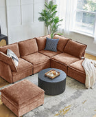 Harmetrix Oversized Soft Sectional Couch with Storage