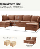 Harmetrix Oversized Soft Sectional Couch with Storage