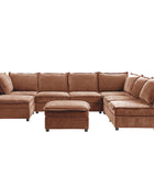 Harmetrix 8-Seater Soft Sectional Couch with Storage