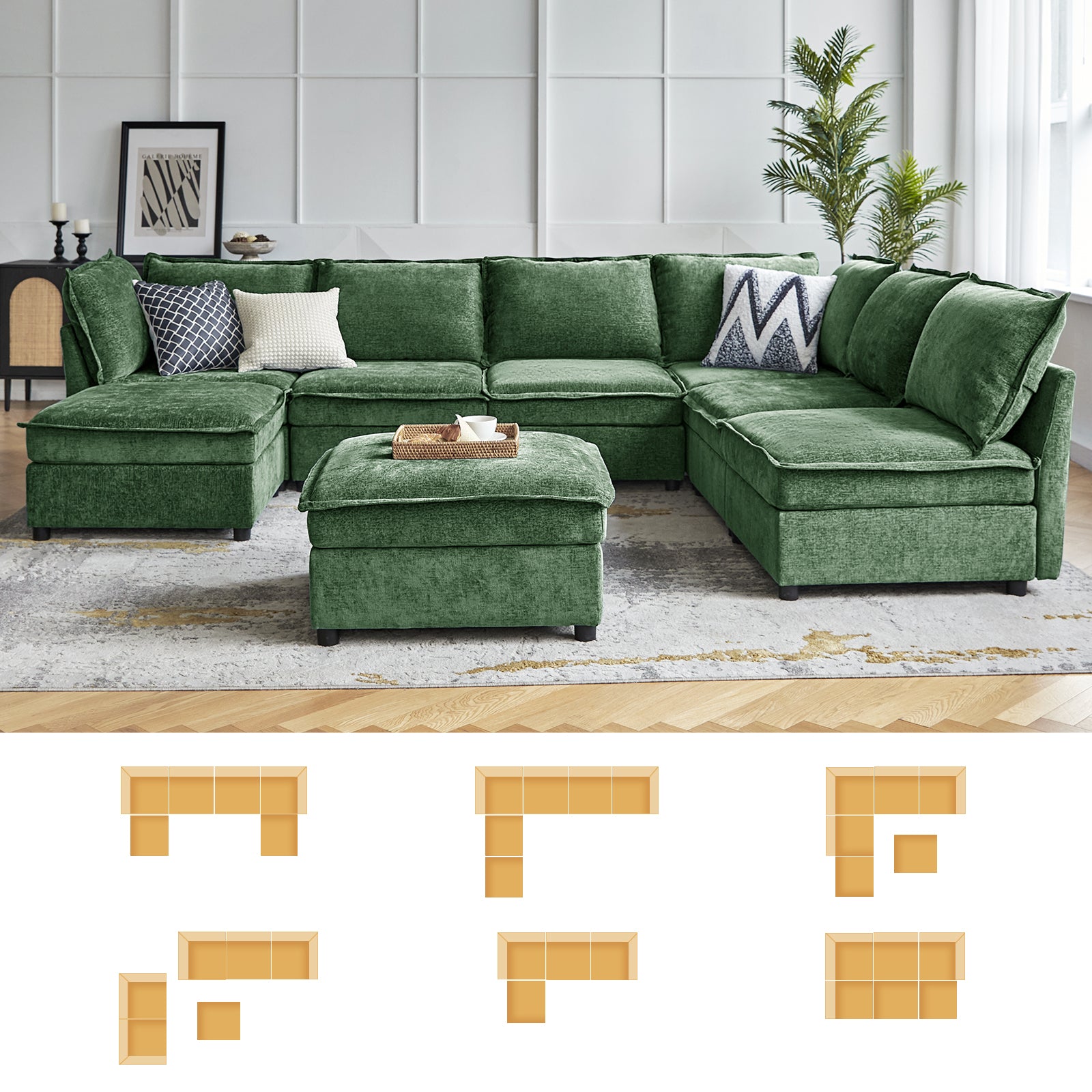 Accessories for Harmetrix Oversized Soft Sectional Couch