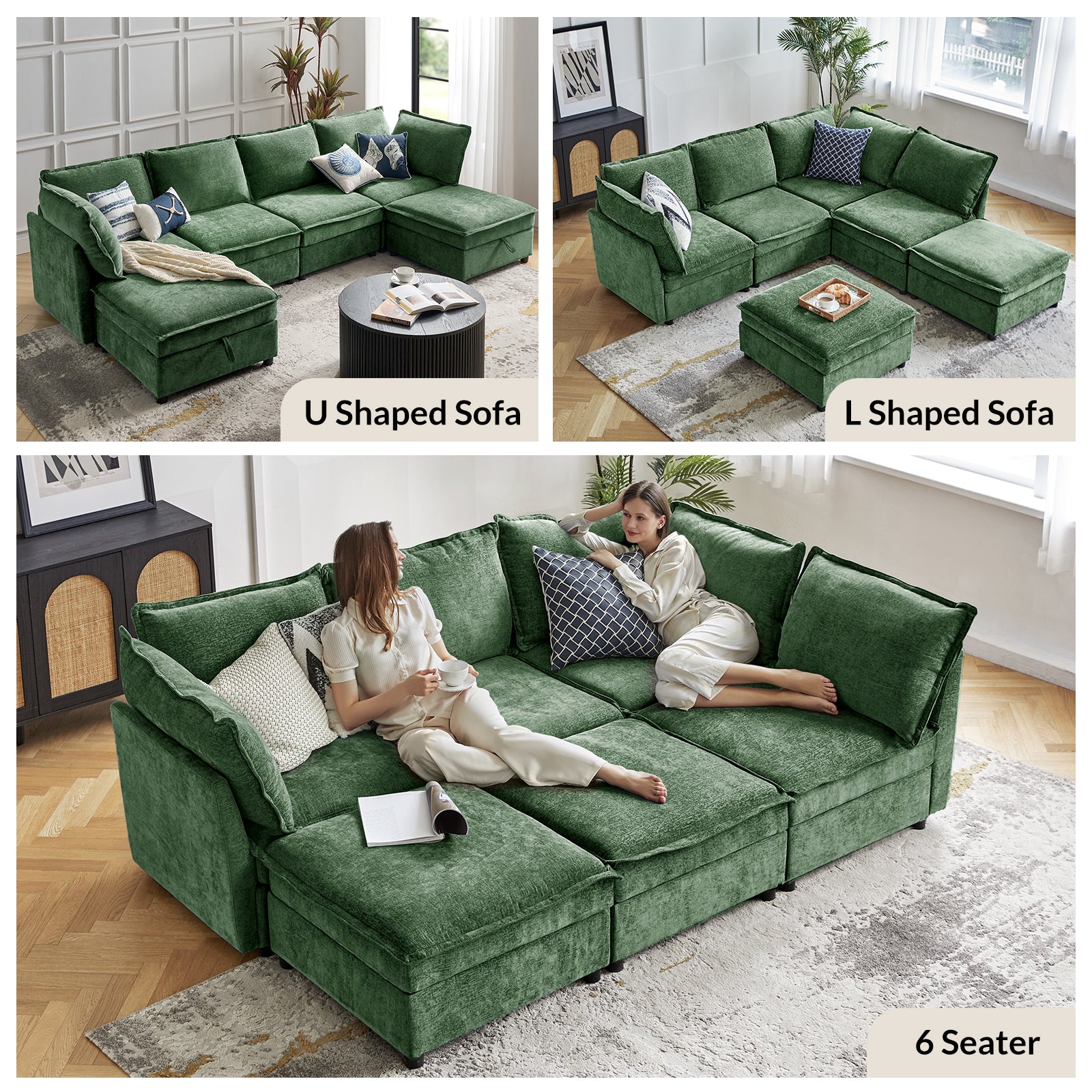 Accessories for Harmetrix Oversized Soft Sectional Couch