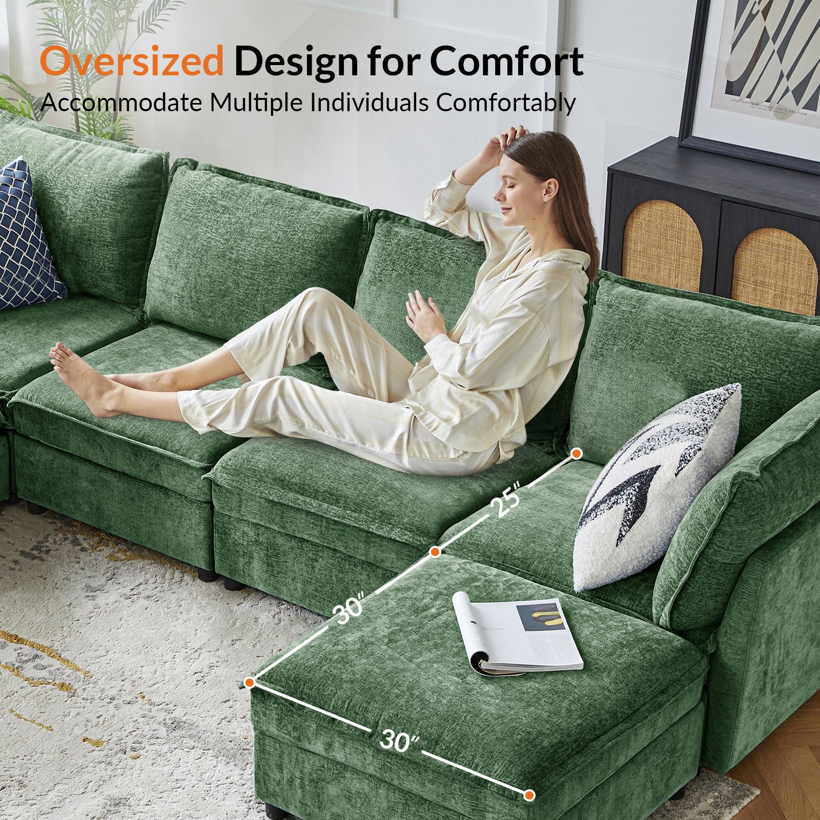 Accessories for Harmetrix Oversized Soft Sectional Couch