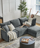 Victoria Oversized Soft Sectional Sofa with Storage