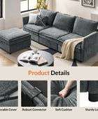 Accessories for Harmetrix Oversized Soft Sectional Couch