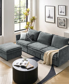 Victoria Oversized Soft Sectional Sofa with Storage