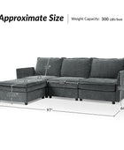 Victoria Oversized Soft Sectional Sofa with Storage