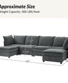 Victoria Oversized Soft Sectional Sofa with Storage