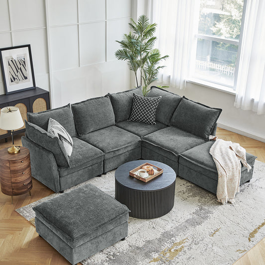 Victoria Oversized Soft Sectional Sofa with Storage