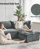 Victoria Oversized Soft Sectional Sofa with Storage