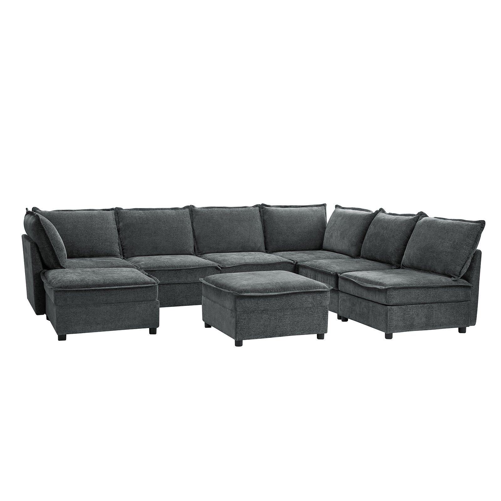 Victoria 8-Seater Soft Sectional Sofa with Storage