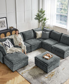 Victoria 8-Seater Soft Sectional Sofa with Storage