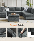 Victoria 8-Seater Soft Sectional Couch with Storage