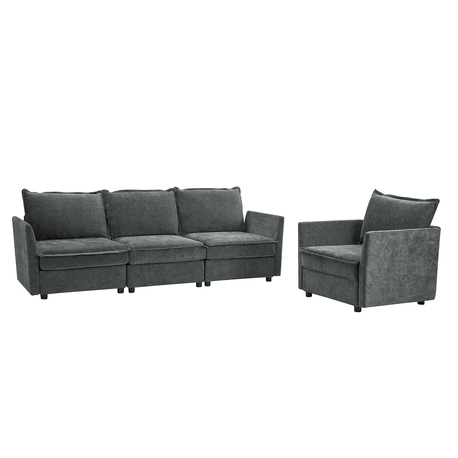 Victoria Oversized Soft Sectional Sofa with Storage