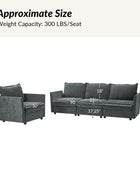 Victoria Oversized Soft Sectional Sofa with Storage