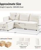 Oversized Soft Sectional Couch with Storage