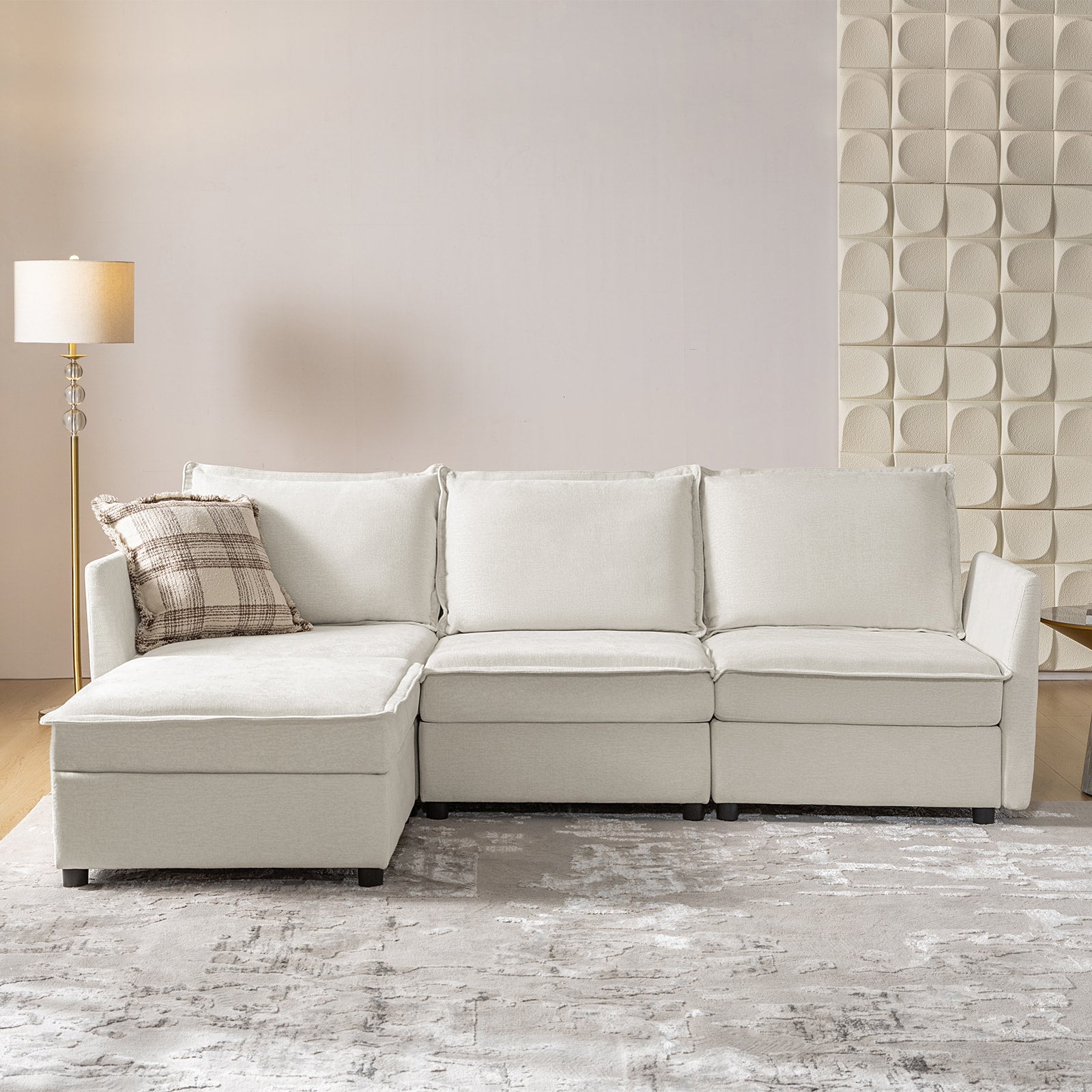 Victoria Oversized Soft Sectional Sofa with Storage